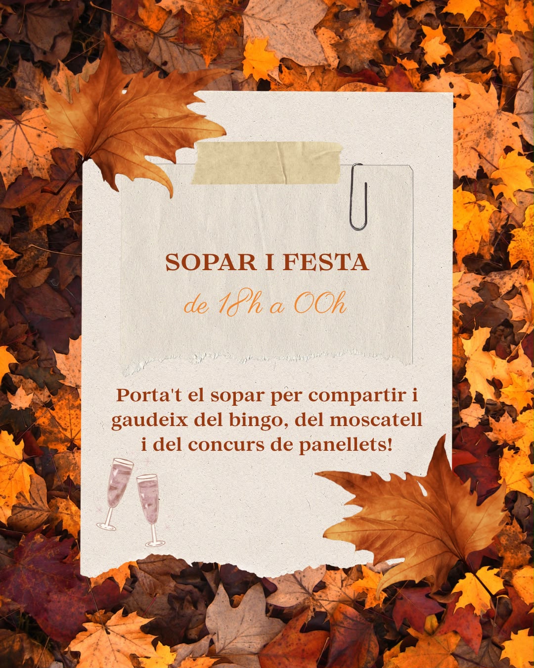 Castanyada SOPAR I FESTA